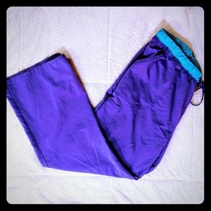 Scrubstar purple scrubs with cargo pocket